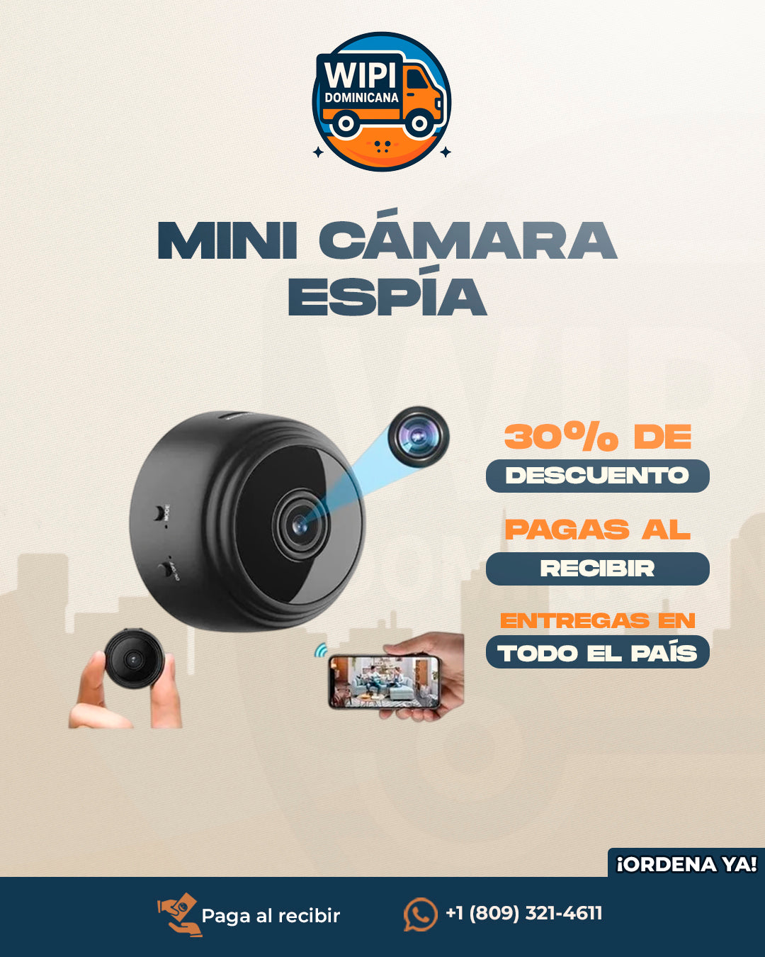 Mini Cámara Espía SpyCam Pro™ | ¿Alguien Entra a Tu Casa Cuando No Estás? Esta Mini Cámara Espía Te Lo Revela