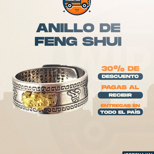 Anillo Feng Shui Mantras™ |  ¿Listo para Cambiar tu Suerte? El Anillo Feng Shui que Atrae Abundancia y Equilibrio