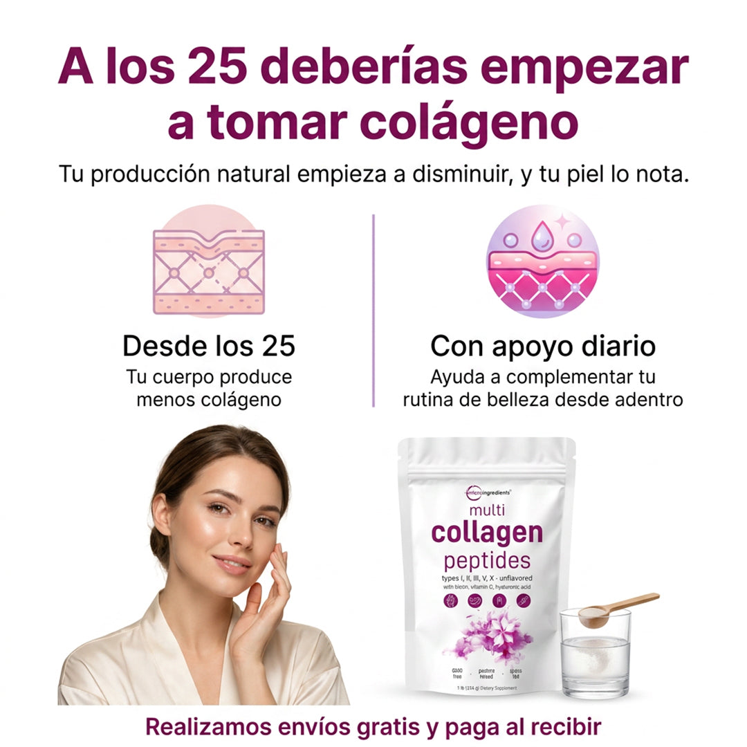 Multi Colágeno 5 en 1 — Recupera tu Piel en 30 Días