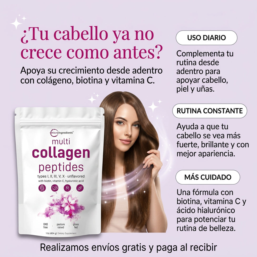 Multi Colágeno 5 en 1 — Recupera tu Piel en 30 Días